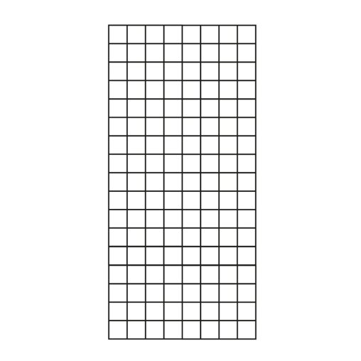 Gaaspaneel zwarte PVC coating 170 x 80 cm